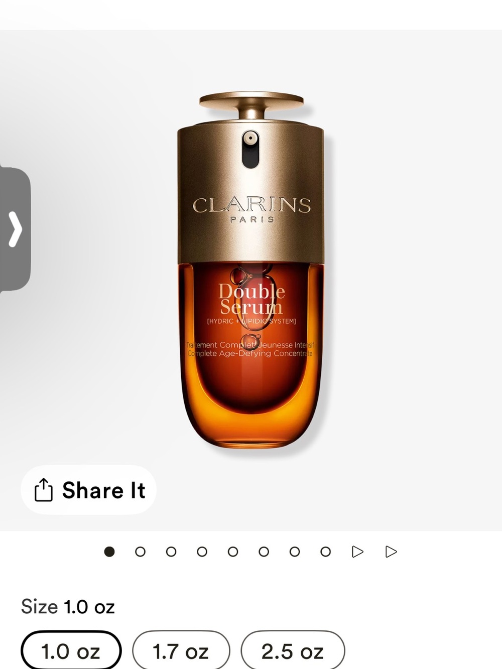 Clarins Double Serum Firmer skin less wrinkles NWT
